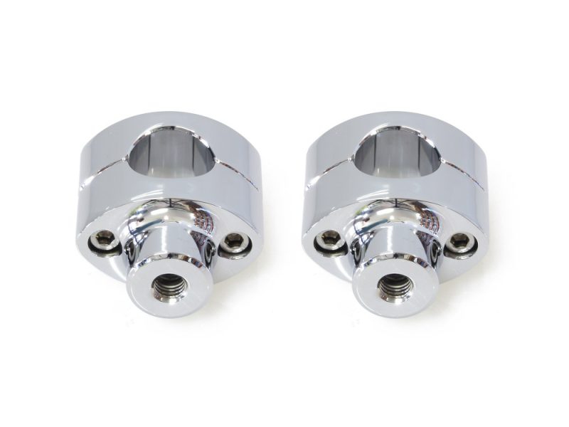 1-1/2in. Straight Two Piece Riser Kit - Chrome. Fits 1-1/4in. Handlebar Chrome motorcycle wheel spacers for Revelry Motorcycles.