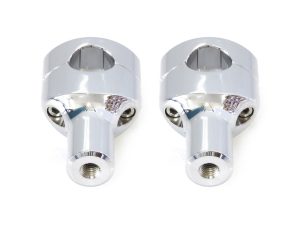 Polished motorcycle steering stem head bearings for Revelry Motorcycles.