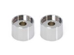 High-quality motorcycle parts, aluminium spacers for Revelry Motorcycles, premium metal components.
