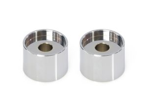 High-quality motorcycle parts, aluminium spacers for Revelry Motorcycles, premium metal components.