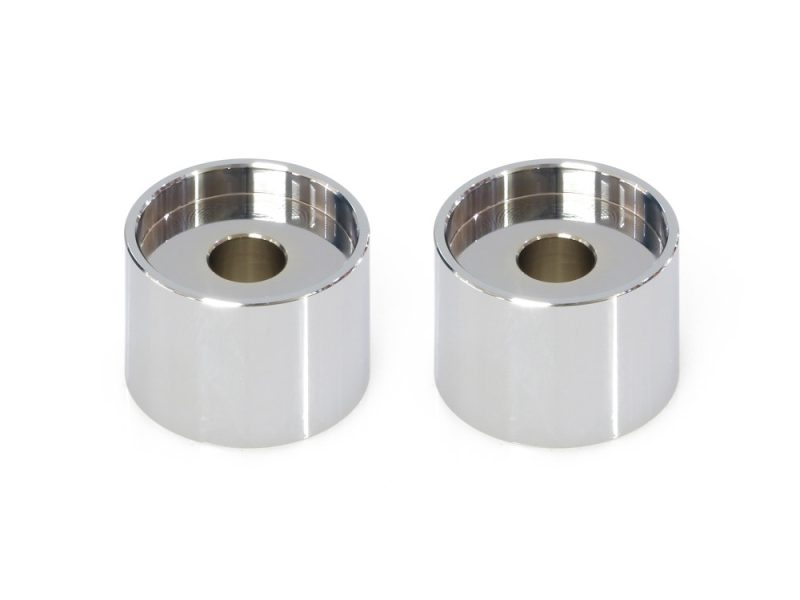 High-quality motorcycle parts, aluminium spacers for Revelry Motorcycles, premium metal components.