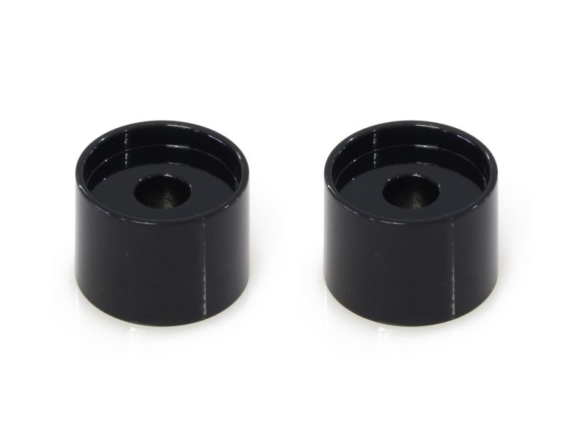 Black motorcycle suspension bushings for Revelry Motorcycles. Enhancement parts for smooth ride and handling.