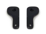 Black motorcycle handlebar levers.