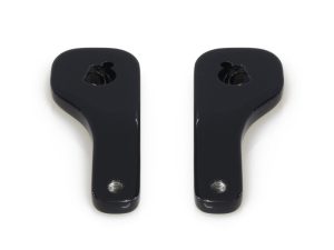 Black motorcycle handlebar levers.