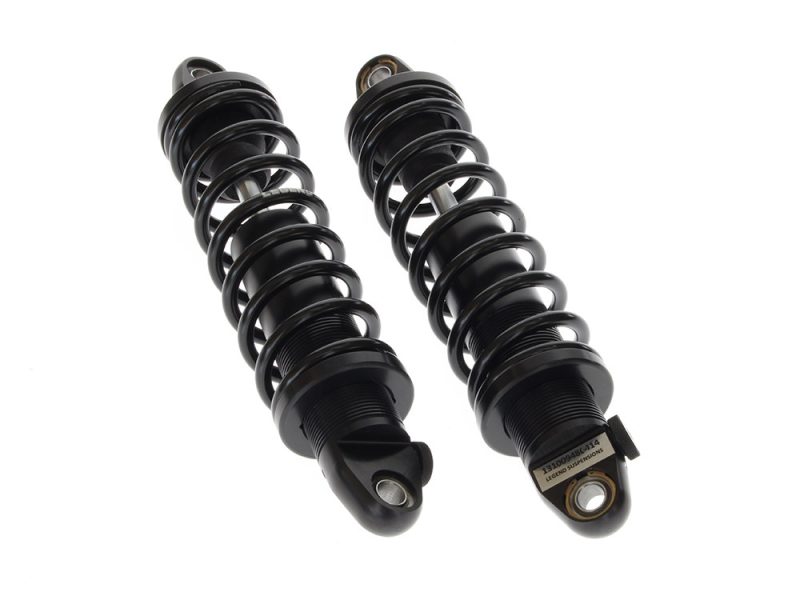 REVO-A Series High-performance motorcycle shock absorbers for Revelry Motorcycles.