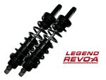 High-performance motorcycle suspension shocks from Legend Revo-A for enhanced ride quality.