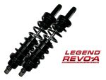 High-performance motorcycle shock absorbers for Revelry Motorcycles.