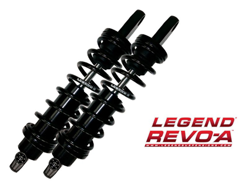 REVO-A Series High-performance motorcycle shock absorbers for Revelry Motorcycles.