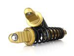 High-performance motorcycle suspension shocks for Revelry Motorcycles, premium design and durability.