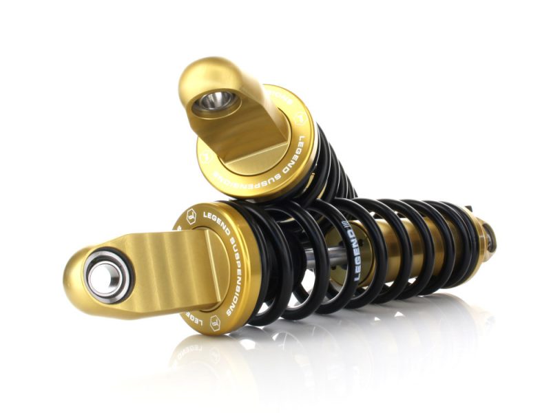 High-performance motorcycle suspension shocks for Revelry Motorcycles, premium design and durability.