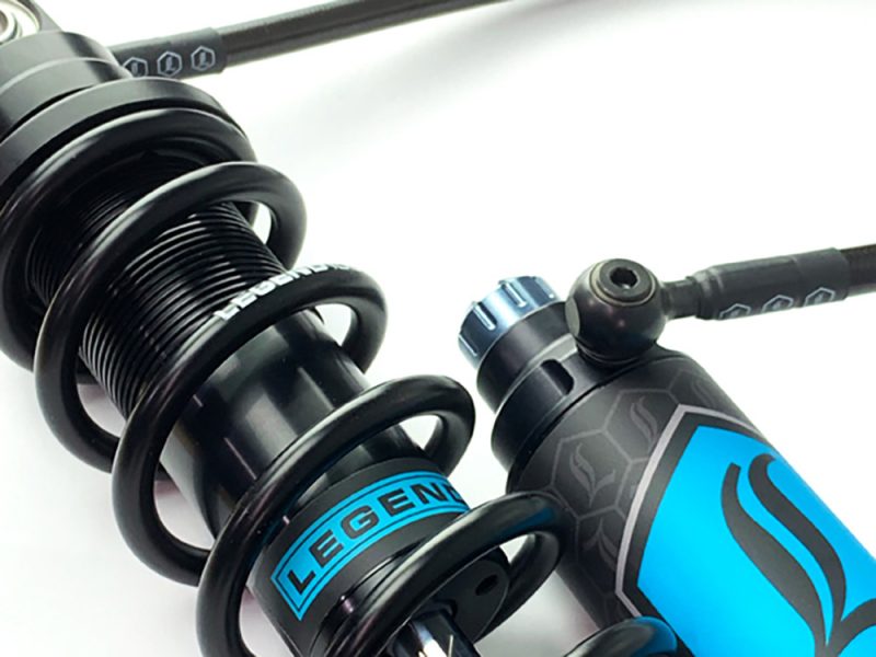High-performance motorcycle shock absorber for Revelry Motorcycles technical upgrades.