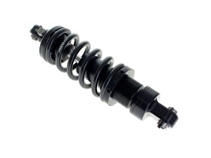 High-performance motorcycle rear shock absorber for Revelry motorcycles.