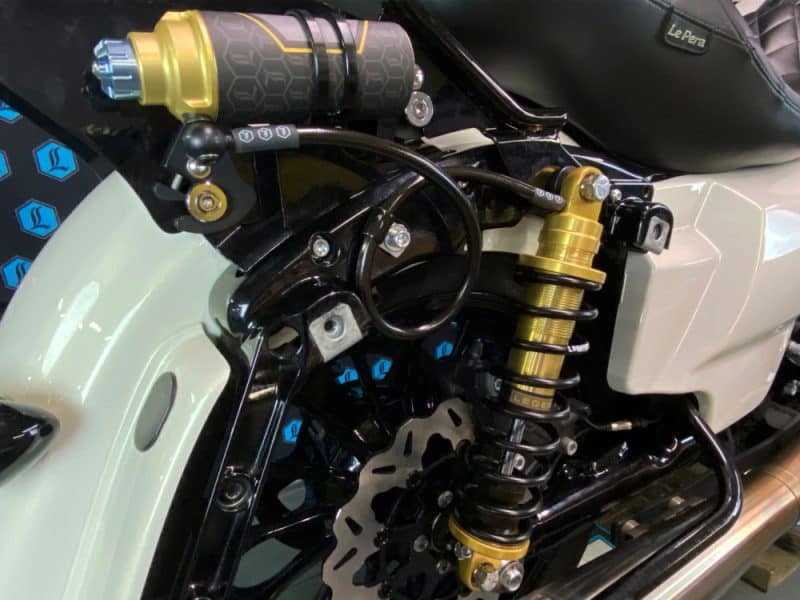 High-performance motorcycle suspension components at Revelry Motorcycles Australia.