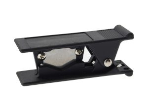 Black motorcycle footpeg, durable riding gear for Revelry Motorcycles enthusiasts.