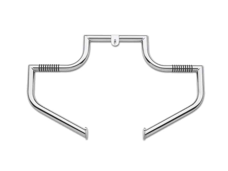 Linbar Engine Guard Freeway Bar - Chrome. Fits FL Softail 1986-1999. Chrome motorcycle mirror frame with adjustable arms for custom Harley Davidson bikes.