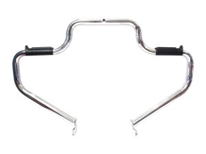 Chrome motorcycle handlebar for custom Revelry Motorcycles builds.
