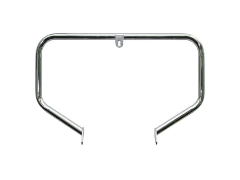 Chrome motorcycle handlebar guard for Revelry Motorcycles, Australian bike accessories.