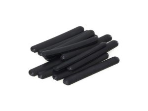 Black motorcycle chain lock spacers for Revelry Motorcycles accessories.