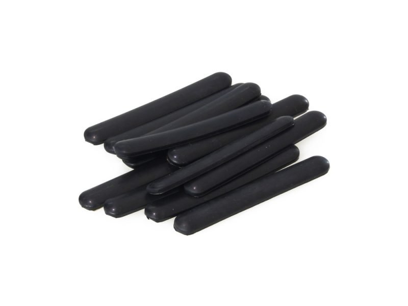 Black motorcycle chain lock spacers for Revelry Motorcycles accessories.