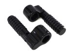 1-1/4in. Clamp On Linbar Highway Pegs - Black.