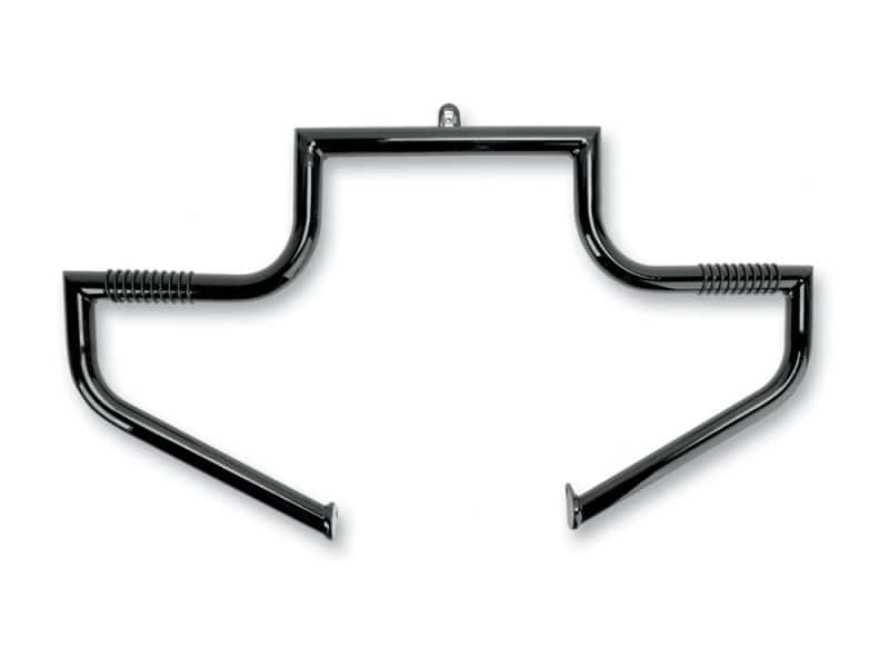 Linbar Engine Guard Freeway Bar - Black. Fits Touring 1997up. Black metal motorcycle handlebar for custom bikes, rugged and stylish design.