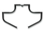 Heavy-duty black motorcycle crash bars for Revelry Motorcycles, durable safety protection, and stylish design.