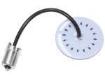 LED clock with a flexible arm, ideal for motorcycle dashboard or accessories.
