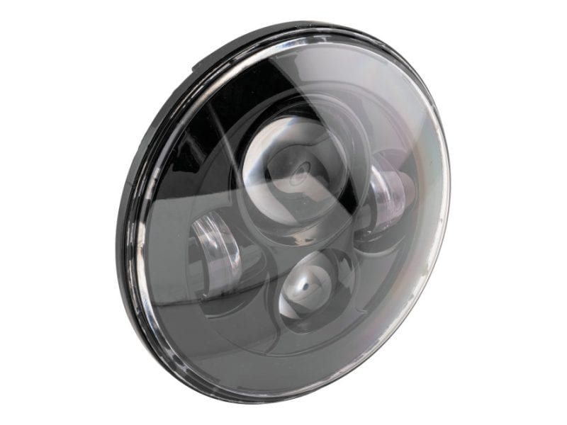 7in. LED HeadLight Insert - Black. Fits H-D