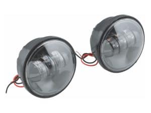 High-quality LED motorcycle headlight pair for Revelry Motorcycles, durable and bright.