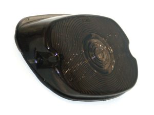 Black motorcycle turn signal amber lens for Revelry Motorcycles Australia.