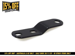 Black motorcycle parts bracket for Revelry Motorcycles Australian shop.