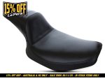 Leather motorcycle seat for custom Revelry Motorcycles, Australian made, premium quality.