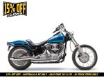 Blue Harley Davidson cruiser motorcycle for sale at Revelry Motorcycles, Australia.