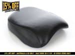 Leather motorcycle seat black comfort touring custom bike accessories.