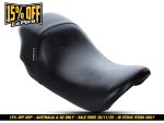 Le pera motorcycle seat black leather comfort cruiser.