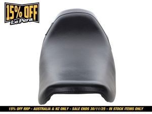 High-quality motorcycle seat for Revelry Motorcycles, durable and comfortable for Australian riders.
