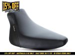 Black motorcycle seat for Revelry Motorcycles, Australian and New Zealand delivery, premium quality comfort.