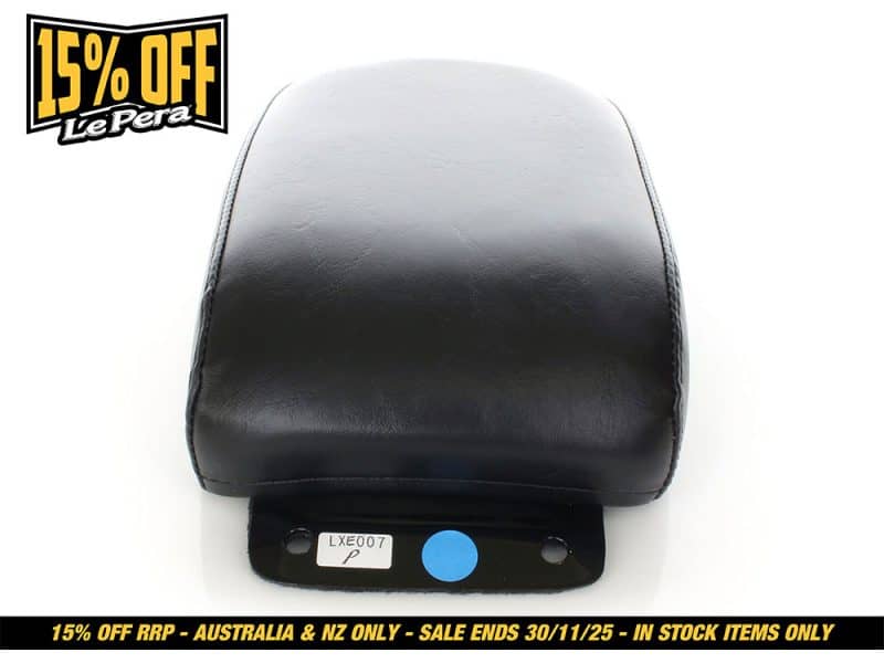 Black motorcycle seat, suitable for Revelry Motorcycles, Australian style, durable and comfortable.