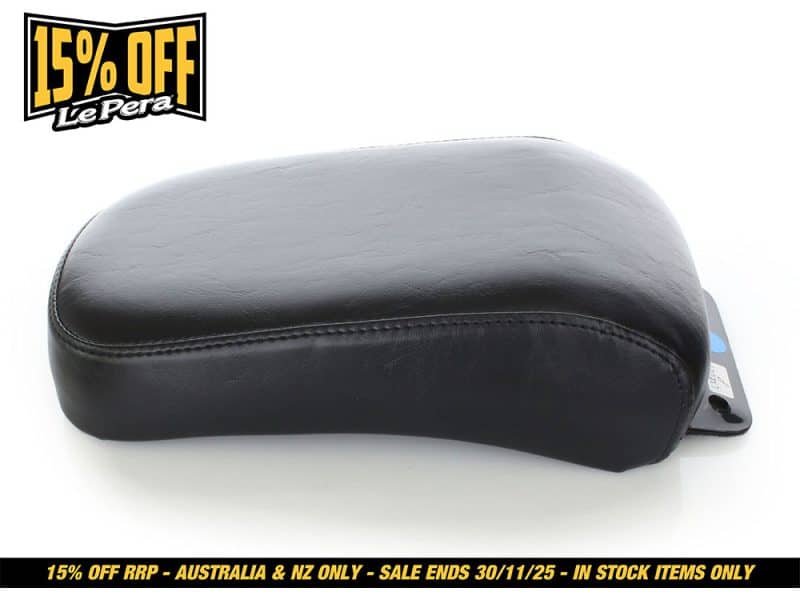 Leather motorcycle seat for Revelry Motorcycles, Australian made, durable and comfortable.