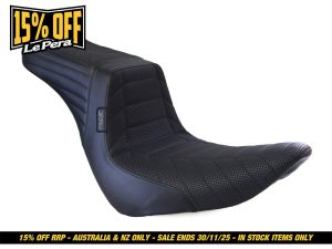 Seating comfort motorcycle seat designed for Revelry Motorcycles enthusiasts.