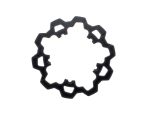 Aluminium sprocket for motorcycles, ideal for custom revamp and off-road riding.