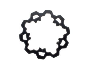 Aluminium sprocket for motorcycles, ideal for custom revamp and off-road riding.