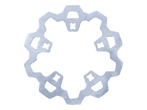 Lightweight motorcycle sprocket for Revelry Motorcycles, durable alloy design.