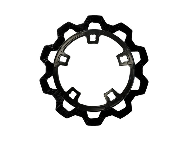 11.8in. Front Bow-Tie Disc Rotor - Black Band & Black Carrier. Fits Most Touring 2014-2023 High-performance bicycle sprockets for Revelry Motorcycles repairs and upgrades.