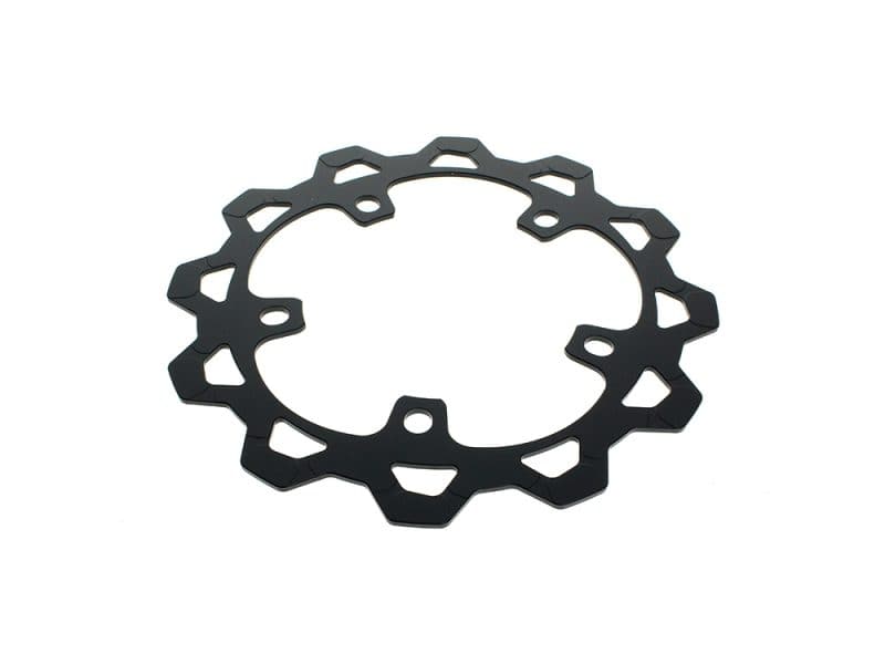 12.6in. Front Disc Rotor - Black. Fits Touring 2024up with OEM Wheel and Spoke Mounted 320mm Rotors Lightweight aluminum motorcycle sprocket guard for Revelry Motorcycles; durable, stylish, and high-performance.