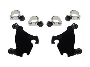 Black Gauntlet Trigger-Lock Mounting Hardware. Fits Street 500 2015-2020, Dyna 1991-2005 & Sportster 1987-2012.