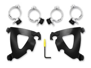 High-performance motorcycle handlebar clamps and mounting brackets for Revelry Motorcycles.