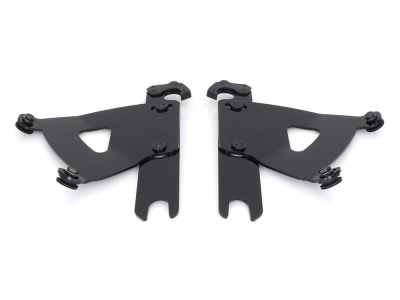 Black motorcycle chassis guards for Revelry Motorcycles.