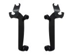 Aluminium motorcycle handlebar risers for enhanced riding control and comfort.
