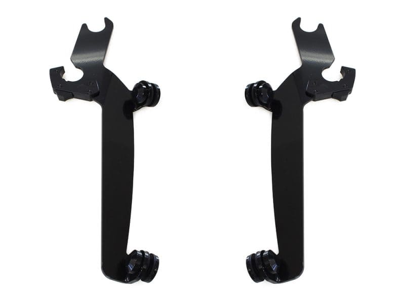 Aluminium motorcycle handlebar risers for enhanced riding control and comfort.